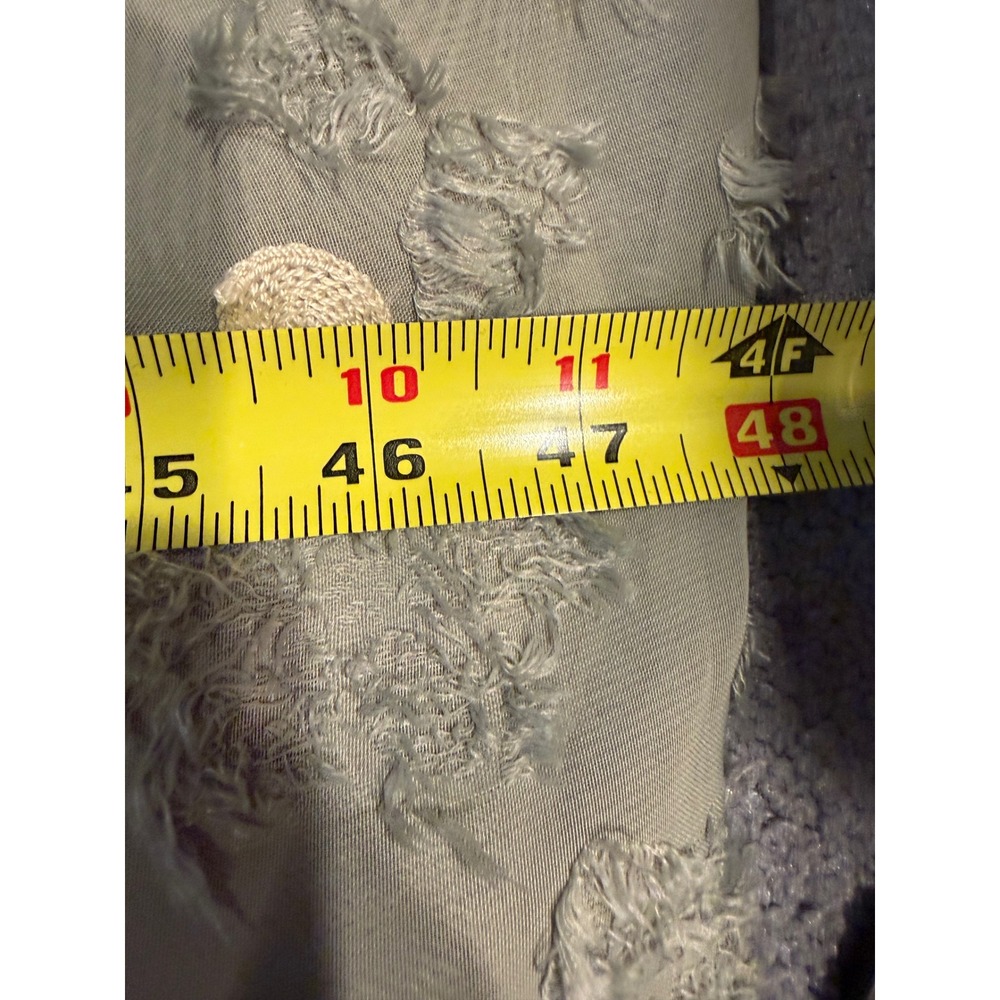 Zara Sage Green Polka Dot Eyelash Textured V-Neck Midi Dress S NWT Boho Fairy - Picture 12 of 16